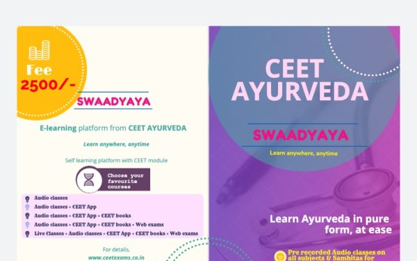 SWAADYAYA - e learning Platform of Ceet - Admissions started